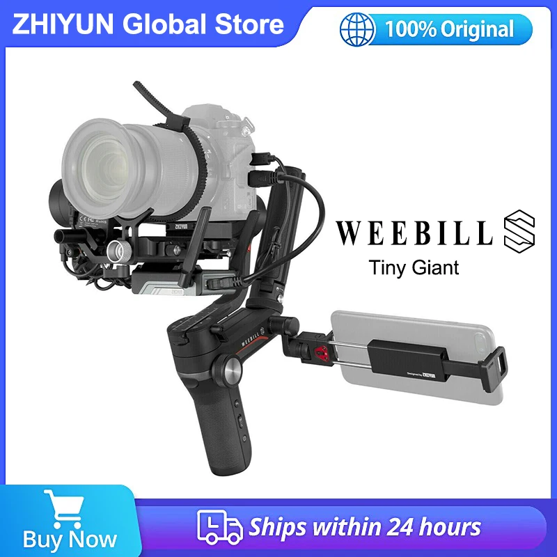 

Zhiyun Weebill S 3-Axis Compact Handheld Camera Gimbal Stabilizer for DSLR and Mirrorless Sony Panasonic LUMIX Nikon Canon