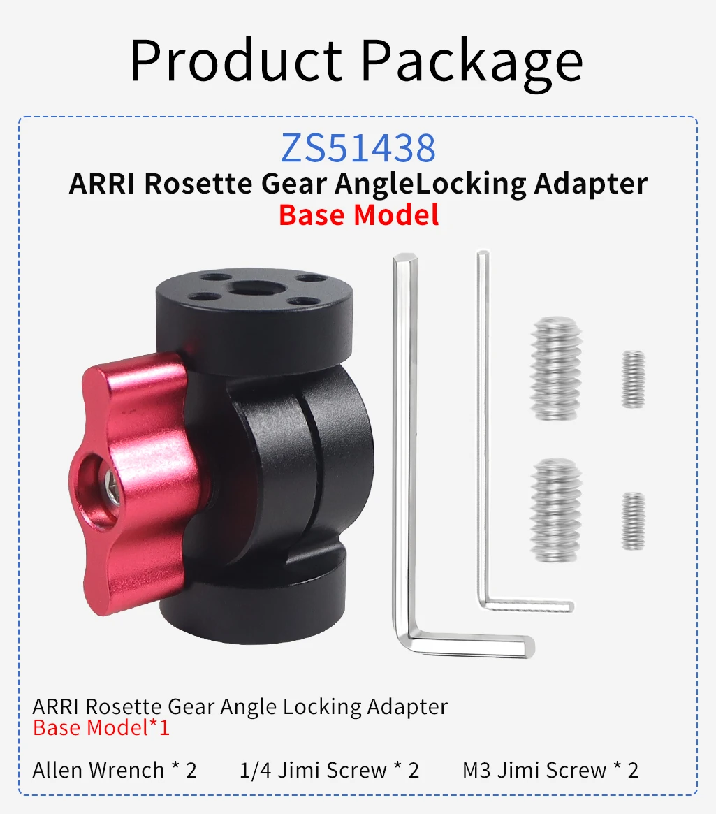 Aluminum Mini Tripod Head Adapter Arri Locating Holes Monitor Mount for DJI OSM