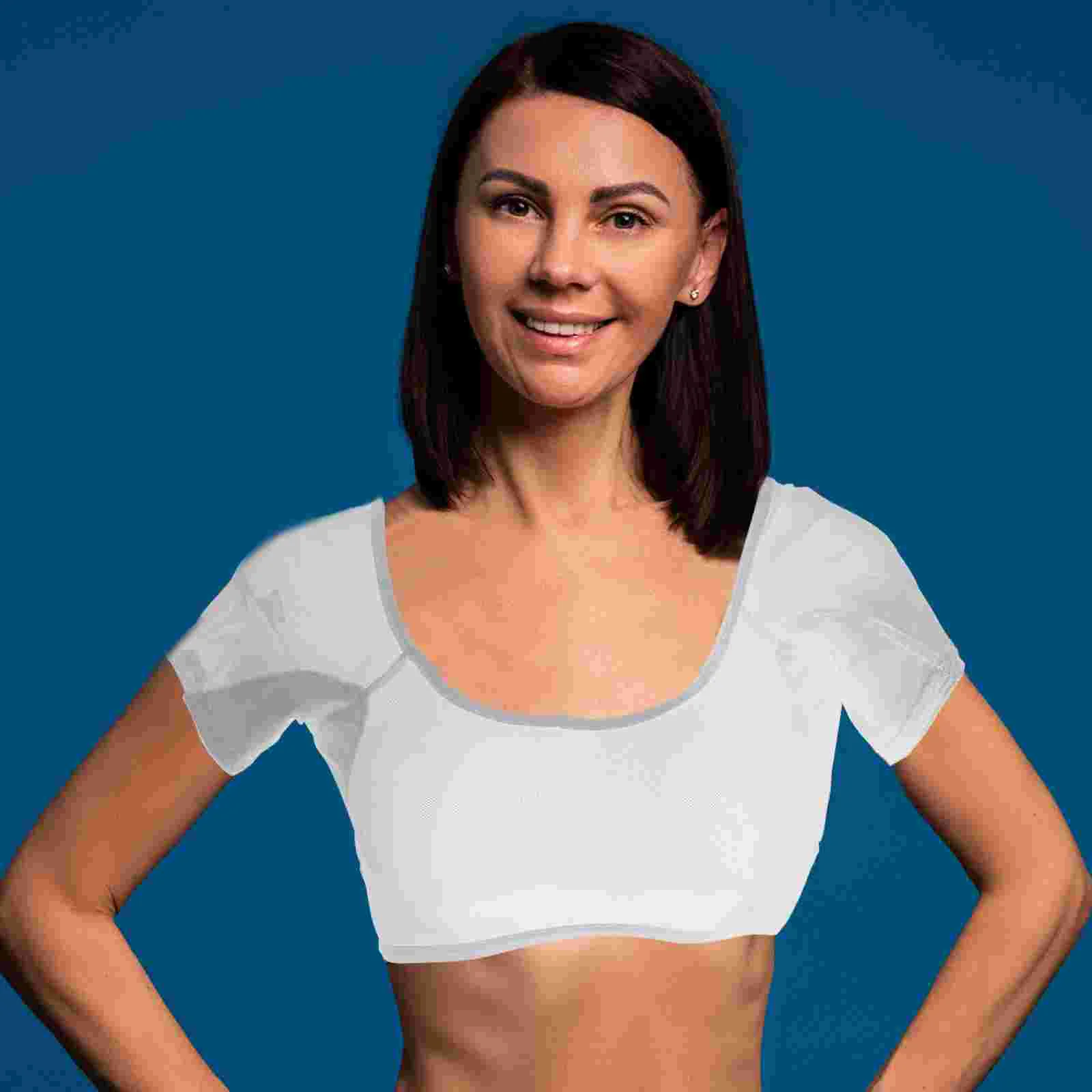 Lingerie Mesh Sweatshirt Underarm Vest Underwear Girl Washable Sweat-proof White Protector Miss
