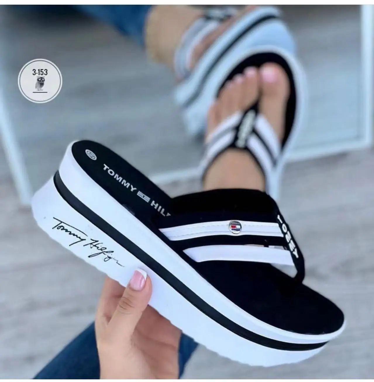 Summer New 2024 Women's Slippers Fashion Slip-On Flip Flops Designer Brand Wedge Sandals Ladies Platform Shoes Zapatos De Mujer