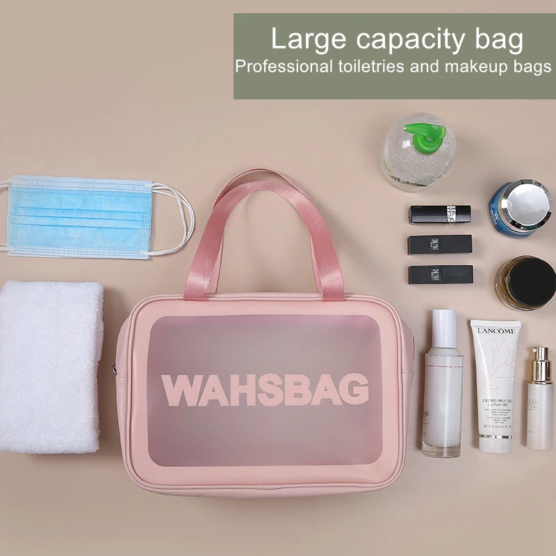 Portable Travel Wash Bag Female Transparent Waterproof Makeup Storage Pouch Large Capacity Cosmetic Organizer Beauty Women Case 3
