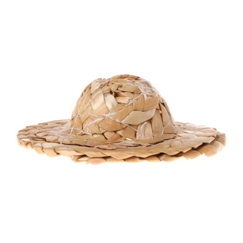 Newest 1PC Handmade Straw Woven Hat Adjustable For Parrot Birds Accessories Fashionable