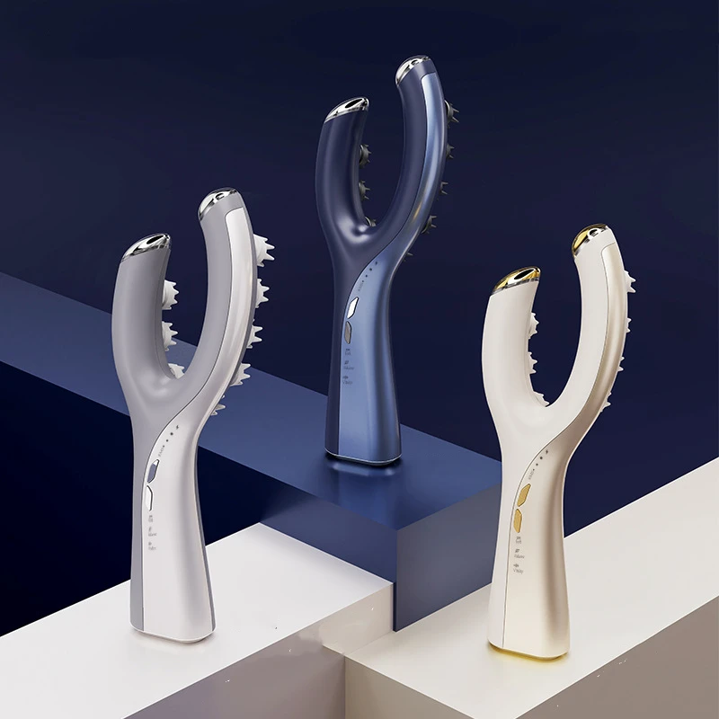 New EMS Microcurrent Head Massager Vibrating Massage Scalp Relaxation