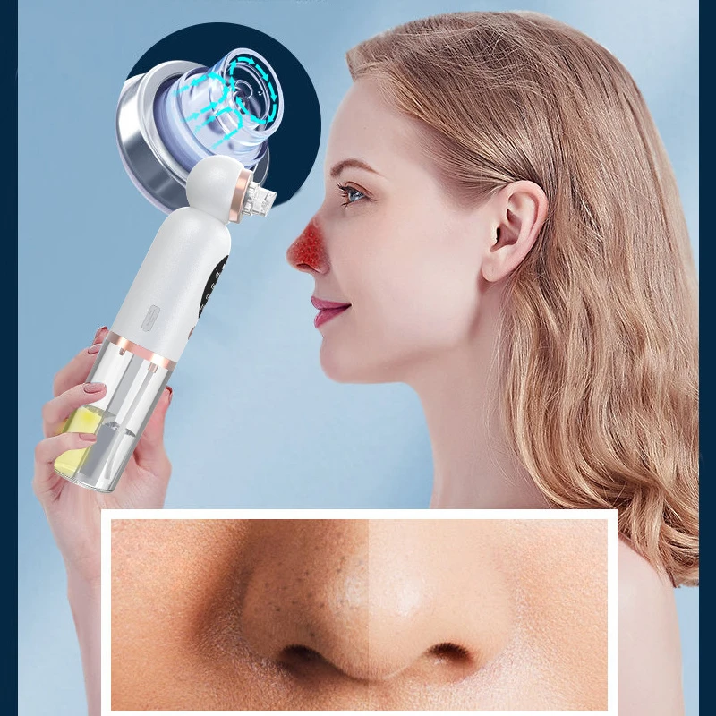 Blackhead Removal Pore Vacuum Face Cleaner Electric Pimple Black Head Remover USB Rechargeable Water Cycle Facial Cleaning Tools