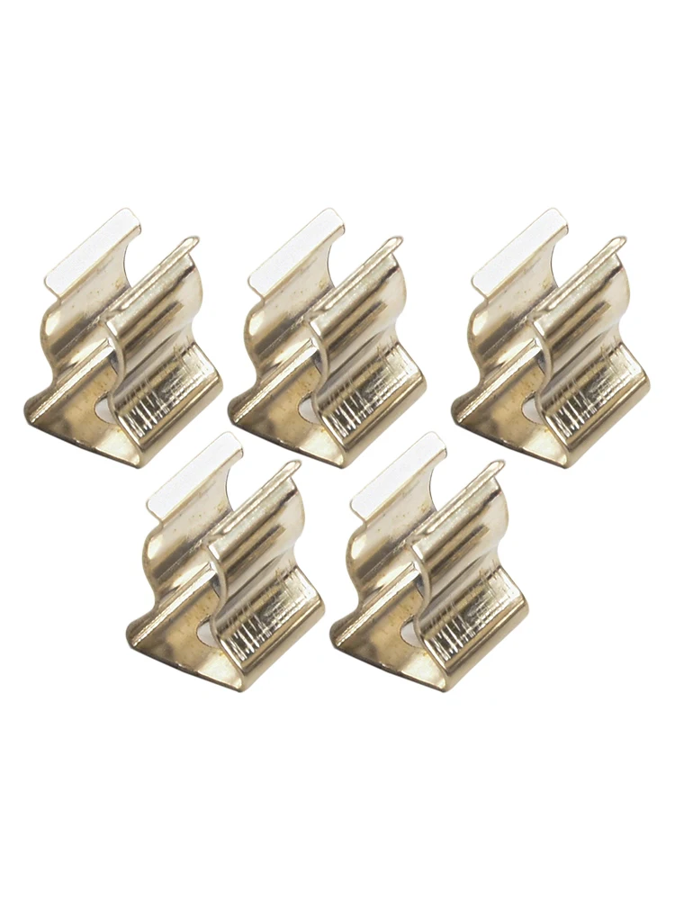 10pcs Spring Terry Clips Stainless Steel Narrow Base Tools 6mm-28mm Heavy Duty Tools Storage Hangers For Garages Sheds Hardwares