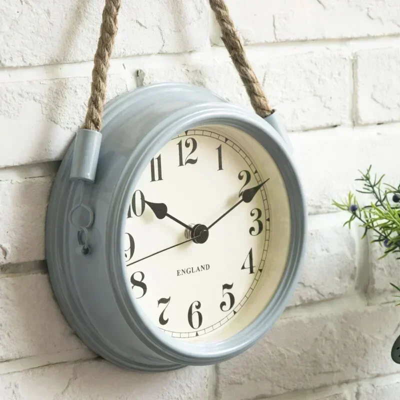 Metal Wall Clock Vintage Decor Home Living Room Wall Hanging Decoration Accessories Kitchen Room Decorative 3D Creative Clock wall clock