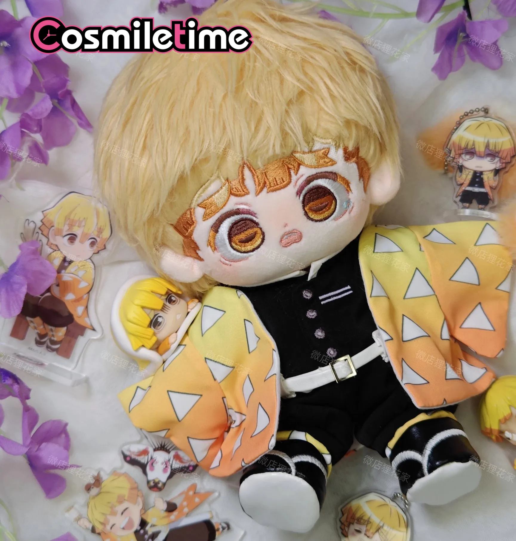 

Agatsuma Zenitsu 20cm Plush Doll Clothes Clothing Cosplay Accessories Anime Figure Toy For Kids Gift
