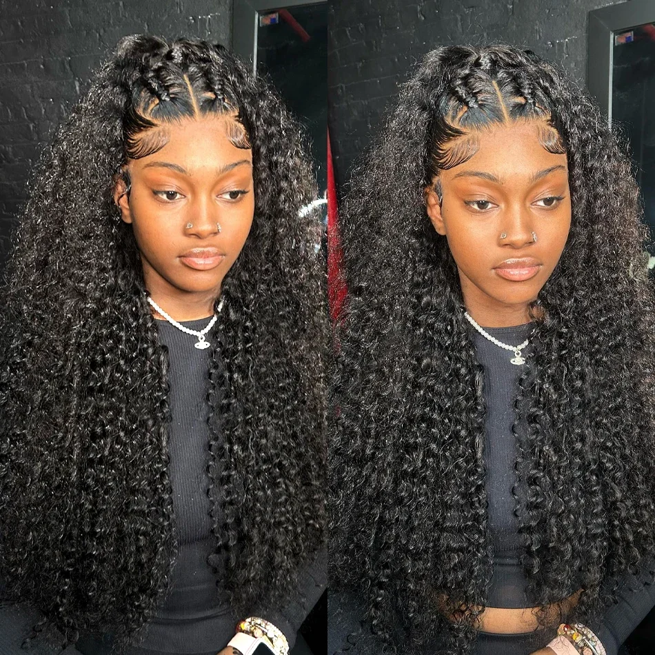 40inch Loose Deep Wave 13x6 HD Lace Frontal Human Hair Wig Brazilian Curly Wigs 13x4 Human Hair Lace Front Wig Pre Plucked human hair wig