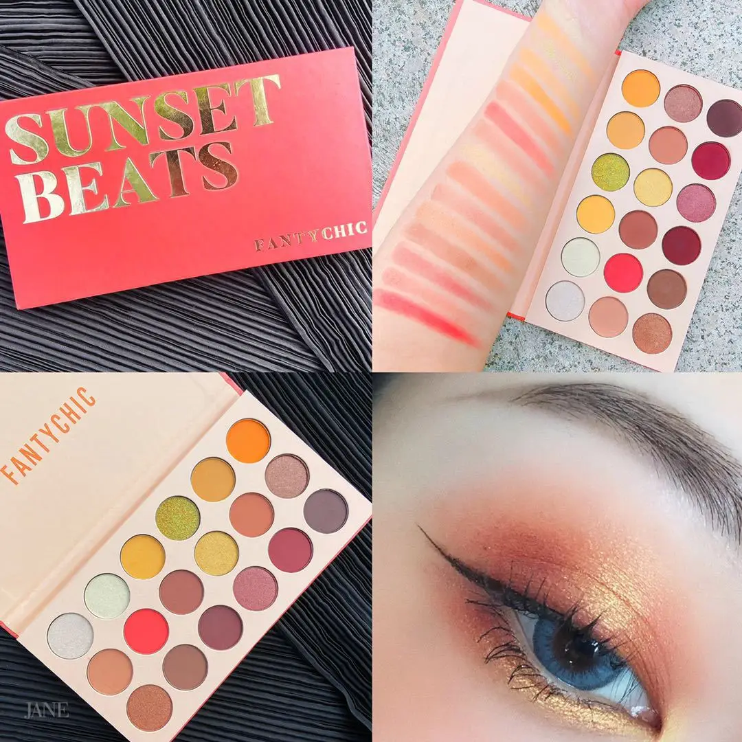 

HEALLOR FANTYCHIC Refreshing Summer 18 Color Macaron Eye Shadow Plate Avocado Green Lavender Purple Eye Shadow Palette Cosmetic