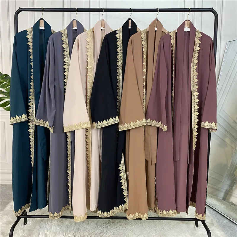 Embroidery Abaya Kimono Arabic Casual Abayas for Women Dubai Luxury Muslim Hijab Dress Kaftan Vistidos Musulmana Robe Ramadan