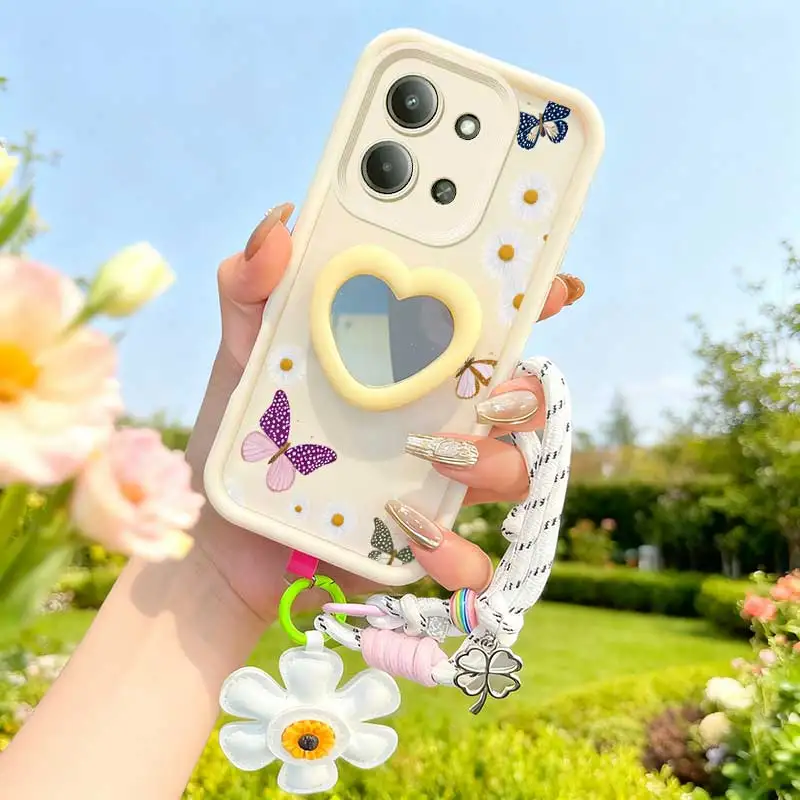 Butterfly Themed Phone Case Set with Lanyard and Craft Embellishments
