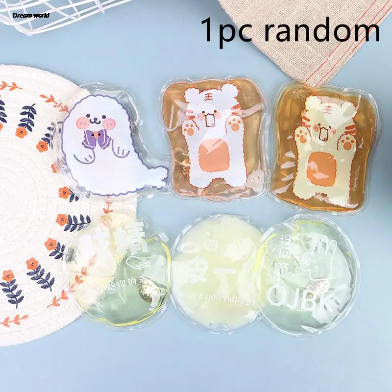 1Pc Mini Cartoon Warm Baby Winter Reusable Gel Hand Warmer Cute Portable Non Rechargeable Quick