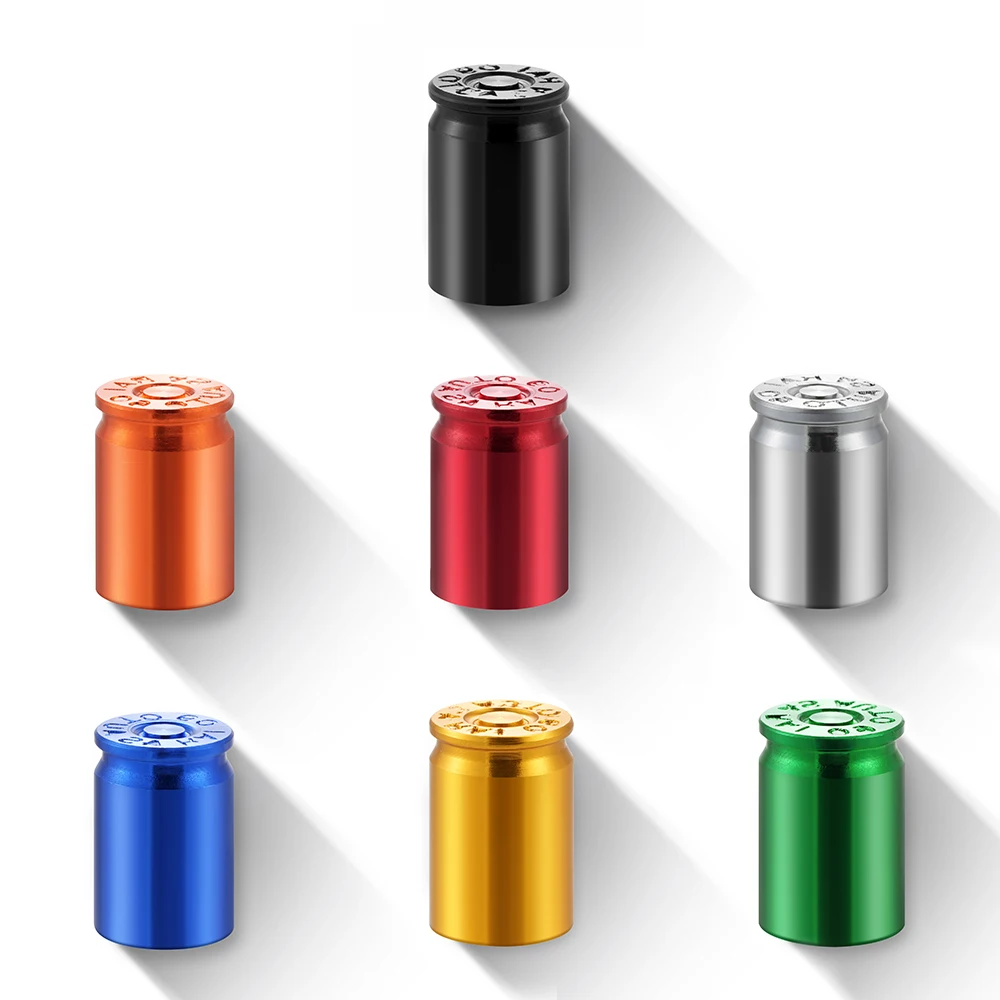 Set of 4 Premium Car Tire Valve Caps - Airdust Waterproof Stem Covers