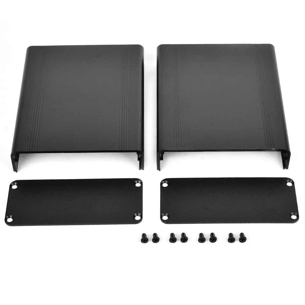 Aluminum Alloy Project Box Sandblast Oxidized Black Enclosure Electronic Case 3d printer enclosure patch panel enclosure