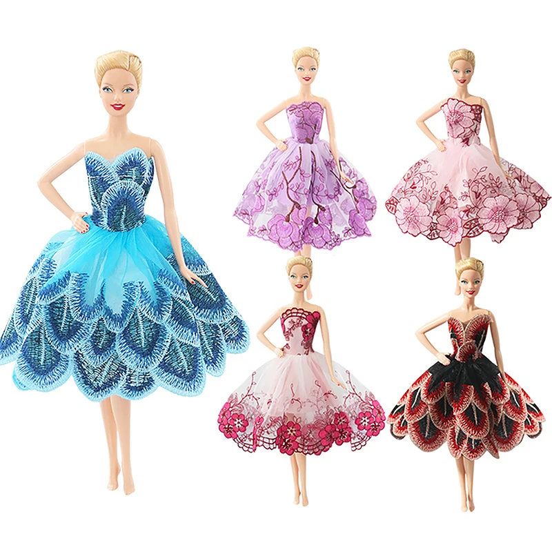 

Princess Dress Dolls New Year Evening Party Dress Dolls Off Shoulder Outfits Clothes Accessories