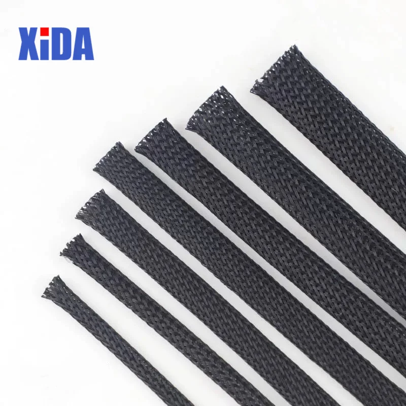 Description Picture 5 of item5/10M Black Insulated Braid Sleeving 2/4/6/8/10/12/15/20/25mm Tight PET Wire Cable Protection Expandable Cable Sleeve Wire Gland