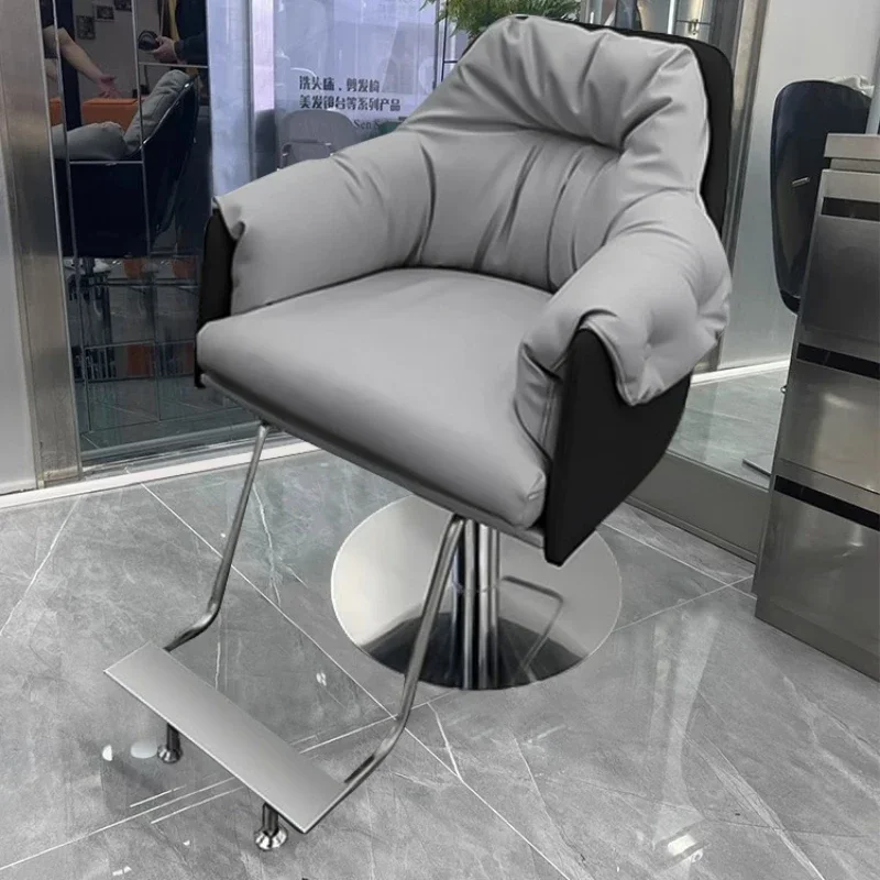 

Barbershop Perm Hair Dyeing Barber Chair Hairdressing Foldable Backrest Barber Chair Silla De Barbería Salon Furniture GM212