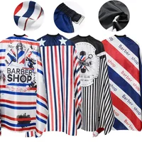 Hairdressing Coth Pattern Cutting Hair Waterproof Cloth Salon Barber Cape Professional Hair Stylist Retro Aprons Haircut Cape 1