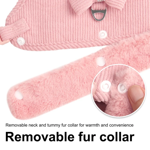 Soft Warm Dog Harness Leash Set Cute Chihuahua Yorkie Small Dog Cat Harnesses Vest Clothing With Bowknot for Pug French Bulldog 4