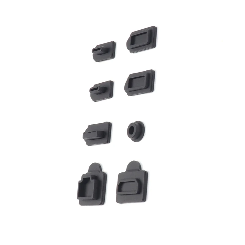 

8 Pack Dust Proof Plug Set Rubber Plugs for Gaming Console Ensure a Dust Frees Environment for Your Device for Drop Shipping