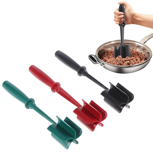 Home Handheld Meat Chopper Heat Resistant Ground Beef Hamburger Fork  Kitchen Tool Multifunctional Potato Masher Mix Manual - AliExpress