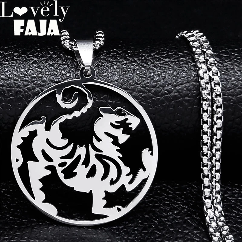 Stainless Steel Shotokan Karate Martial Arts Pendant Necklace For Women