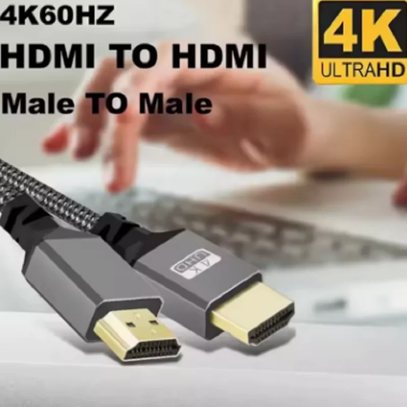Ultra-High Definition 4K HDTV HDMI Cable for TV, Laptop, and Projector