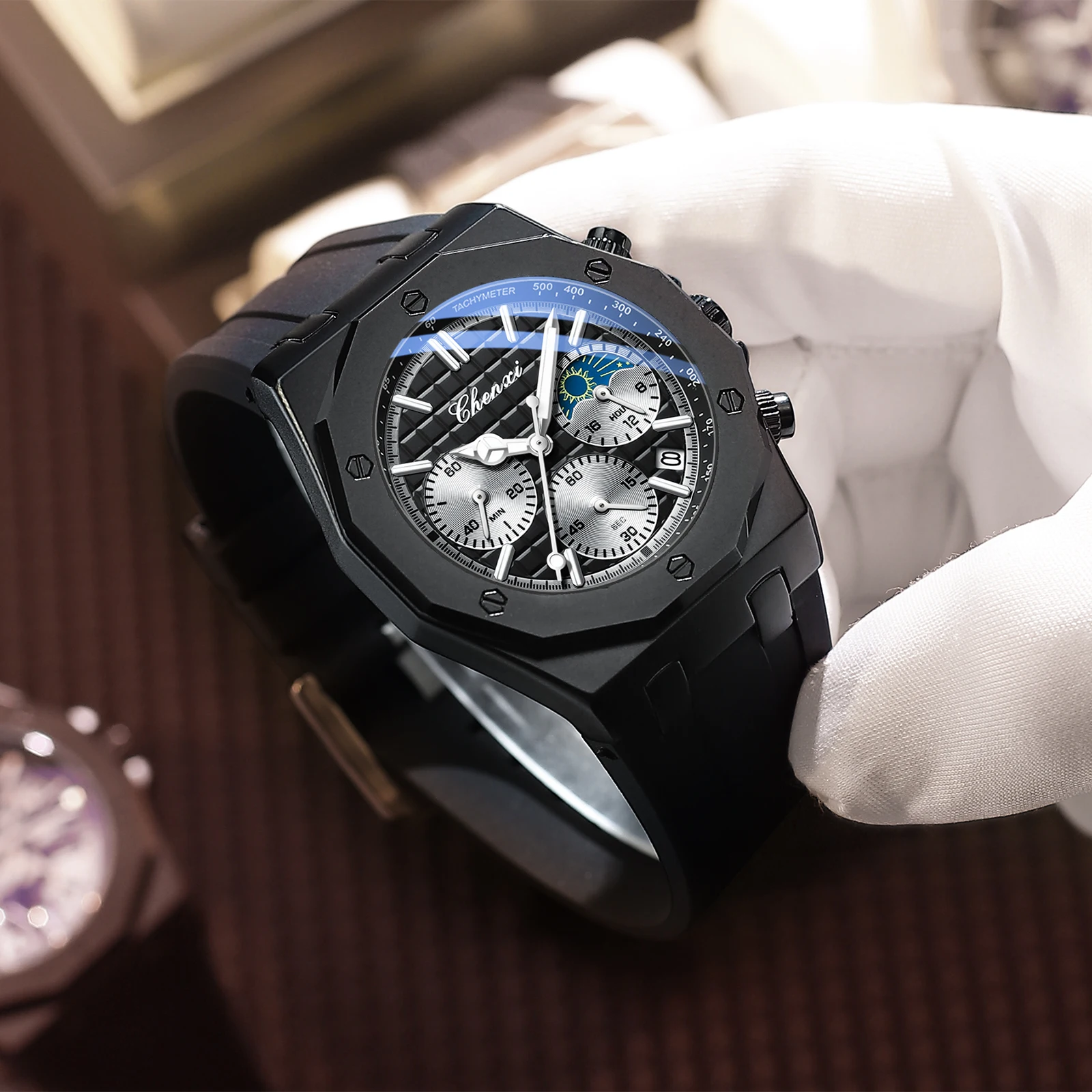 CHENXI, relojes de lujo de la mejor marca para hombres, cronógrafo