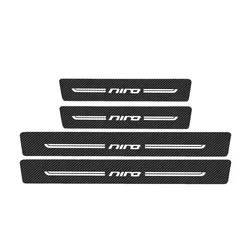 Carbon Fiber Rear Bumper Protector Trim Strip - Anti-Scratch Cover Guard Sticker Sill Plate Accessory (4pcs)