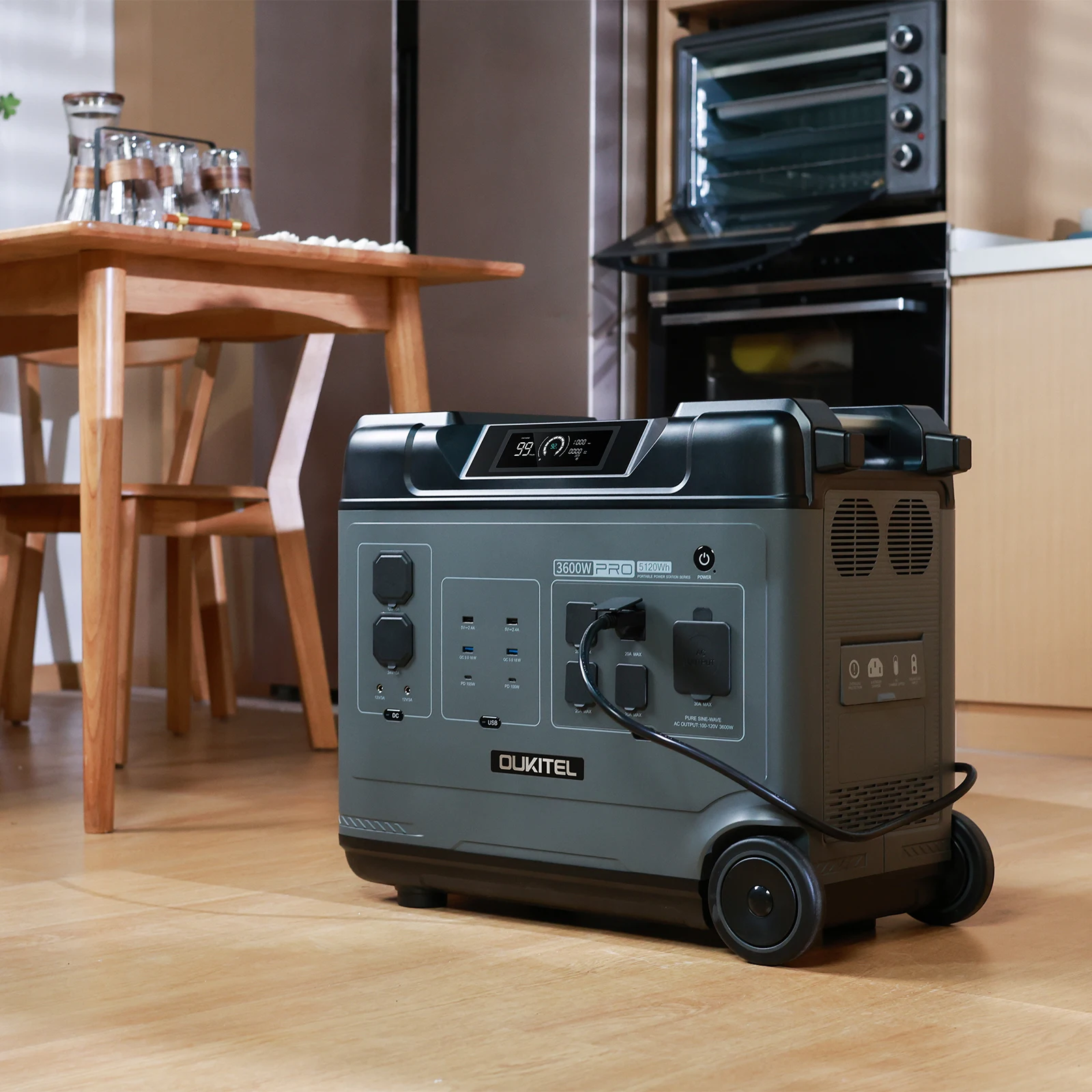 Fast-Charging 3600W Power Station with Smart Control App