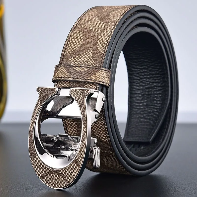 

High Quality Luxury Designer Canvas Belts Men Male Real Leather Belt for women C Buckle lady Dress Strap Women Belt for Jeans