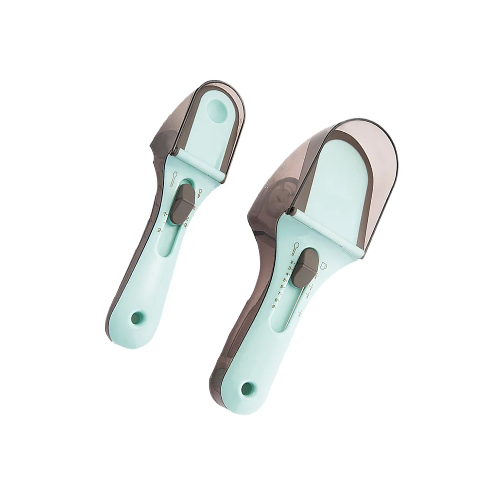

2Pcs Kitchen Measuring Cup Adjustable Measuring Spoons Cooking Measure Tools (+ )