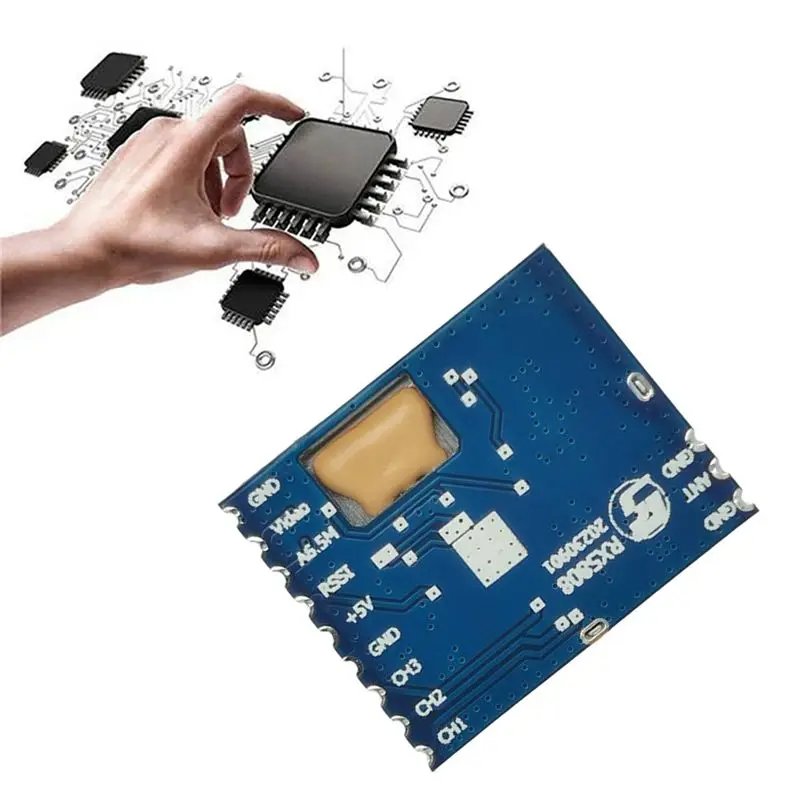 [NEW A09R】 5.8Ghz RX5808 무선 오디오 비디오 수신기 모듈 3.5-5.5V 7CH 오디오 비디오 수신기 모듈