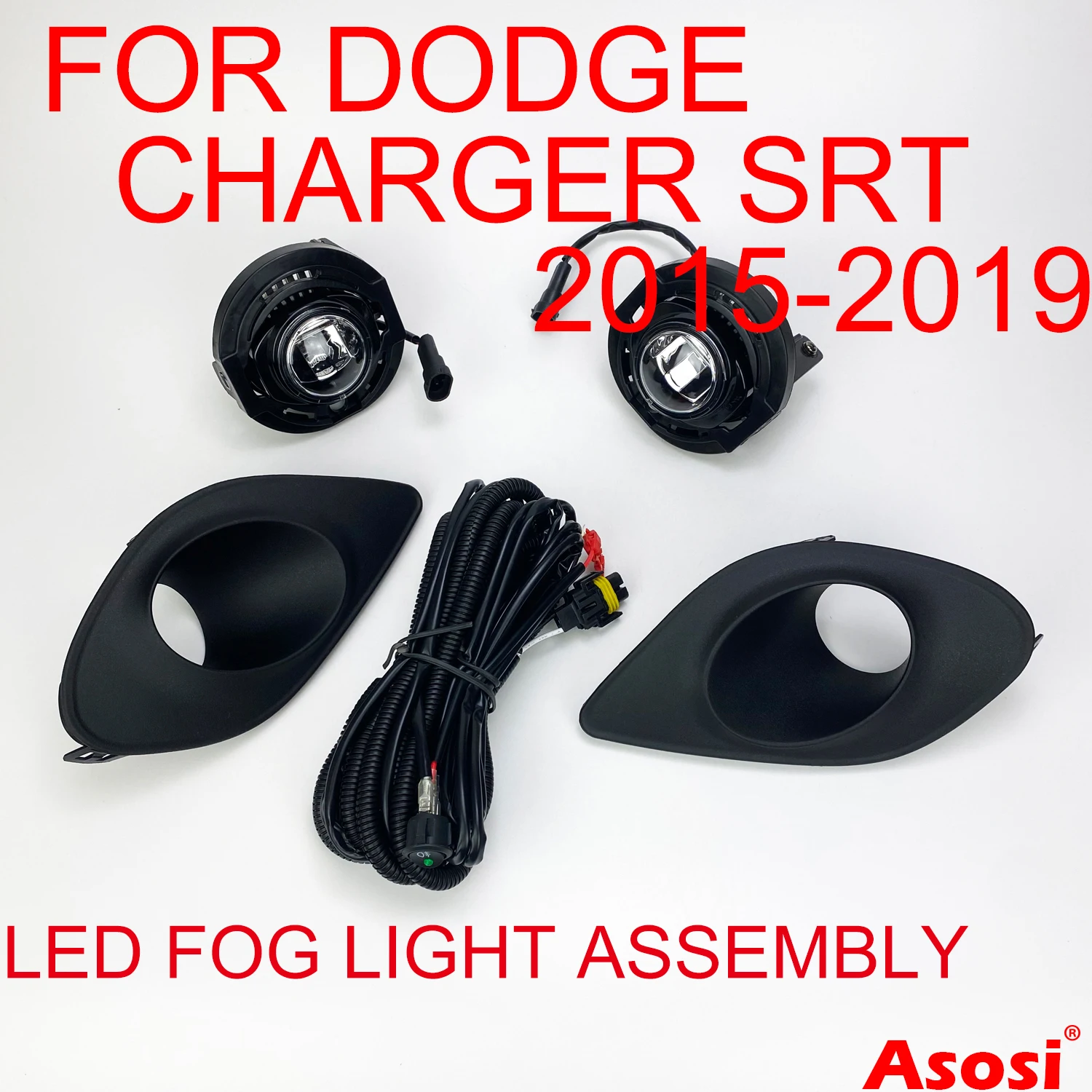 Fog Lights Fog Light Pair - Fits Jeep Grand Cherokee, Dodge Journey, & Dodge  Charger Chrysler 200 Fog Lamps