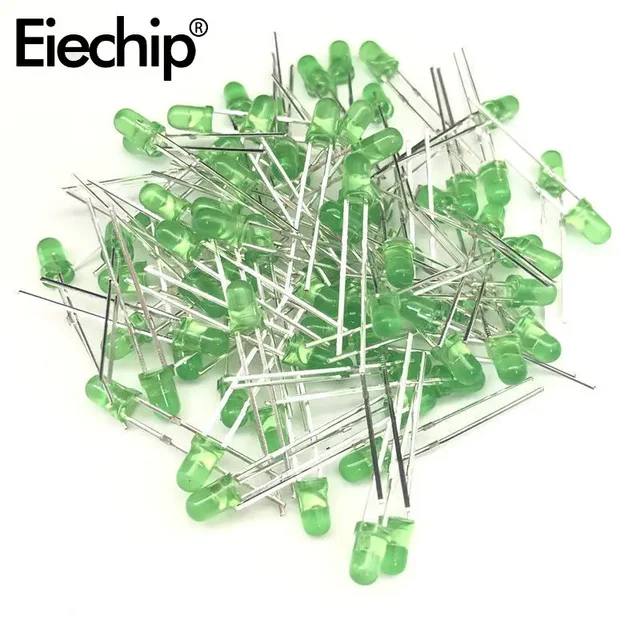 LED Diode 3mm Red/green/blue/yellow/orange/white Light 4
