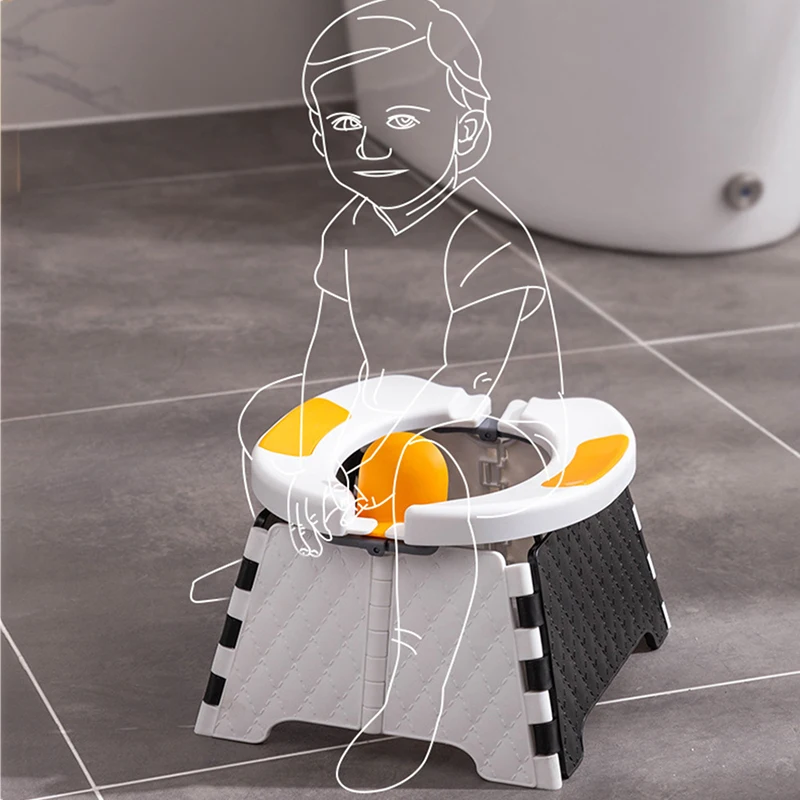 1PC Baby Potty Training Seat Kids Toddler Outdoor Portable Folding Toilet Urinal Pot Children's Toilet Car MovableToilet