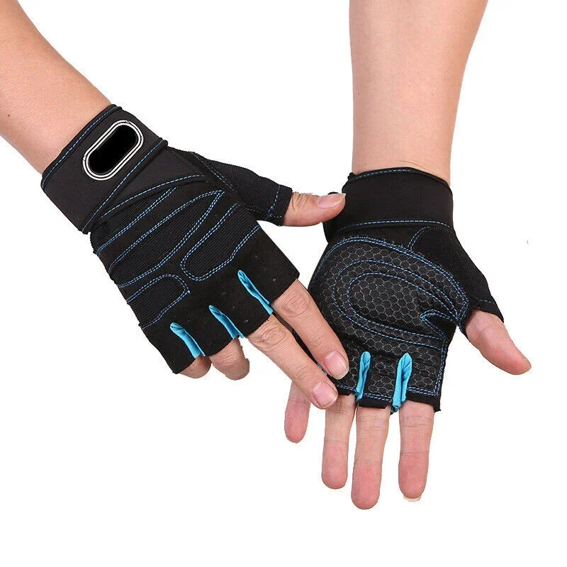 Men Women Fitness Half Finger Gloves Weight Lifting Gloves Wrist Guard Sports Dumbbell Non Slip Riding Glove Cycling Accessories