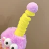 1/5pcs Colorful Little Monster Hairpins Girls Kid Cartoon Plush Antenna Briquettes Hair Clips Barrette Big Eye Doll Headwears 4
