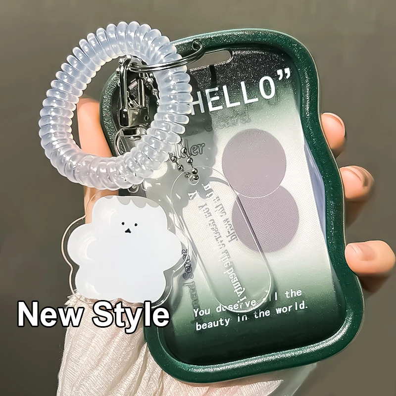 1 Set Student Slide Cover Card Set Meal Card Bus ID Protection Access Campus Credit Card Holder Card Protector