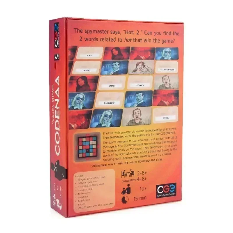 English operation code Codenames board game card secret code against humanity card board games game cards collectible cards playing cards
