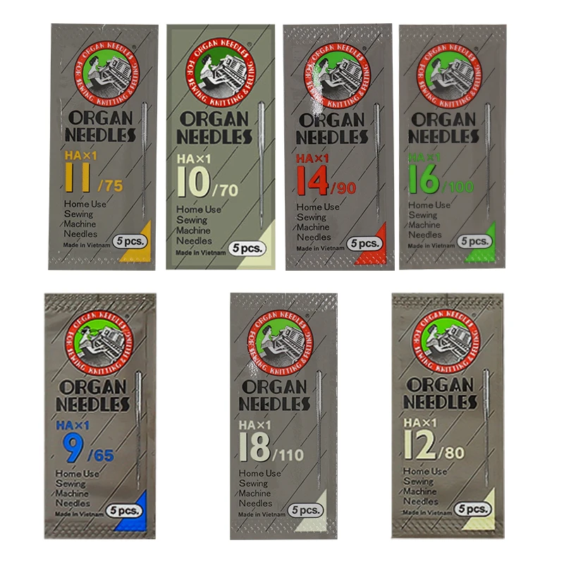 ORGAN Household Sewing Machine Needles HAX1 Sewing Needles for SINGER BROTHER 9/65 11/75 12/80