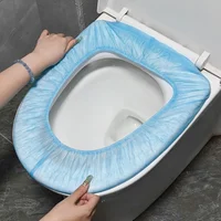 Safety Non-woven Fabric Disposable Toilet Seat Covers  Waterproof Toilet Paper Pads Mat Cover for Maternity Hospital Bathroom 2