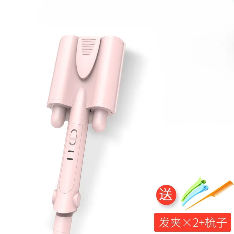 큰 웨이브 컬링 다리미 세라믹 딥 웨이브 컬러 에그 롤, LED 디스플레이, 자동 3 배럴 헤어 스타일러 도구
