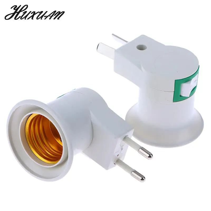 

1Pcs E27 EU Plug Adapter With Power On-off Control Switch E27 Socket Lamp Base Lamp Socket