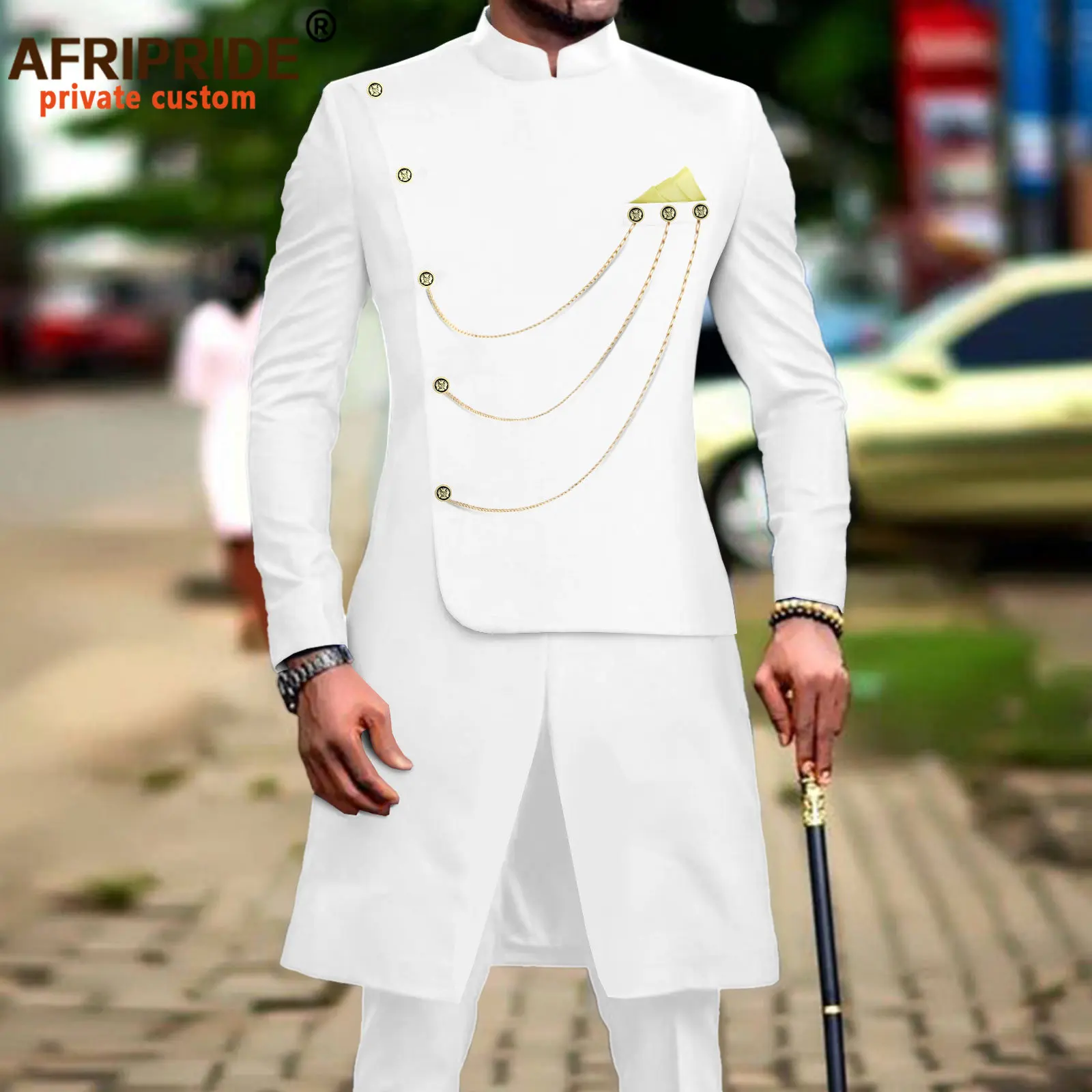 Terno-africano-para-homem-nico-breasted-dashiki-corrente-jaquetas-e-cal ...