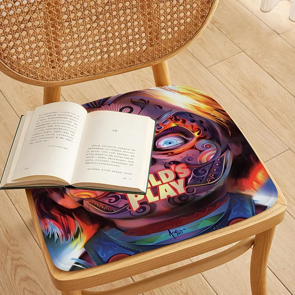 Classic Chucky Horror Tie Rope Chair Cushion Soft Office Car Seat Comfort Breathable 45x45cm Cushion Pads 2