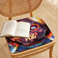 Classic Chucky Horror Tie Rope Chair Cushion Soft Office Car Seat Comfort Breathable 45x45cm Cushion Pads 2