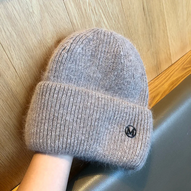 Nuovo arrivo inverno caldo berretti lavorati a maglia donna all'aperto designer di marca lettera cappello spesso hip hop berretti moda alla moda cool_voghion.com