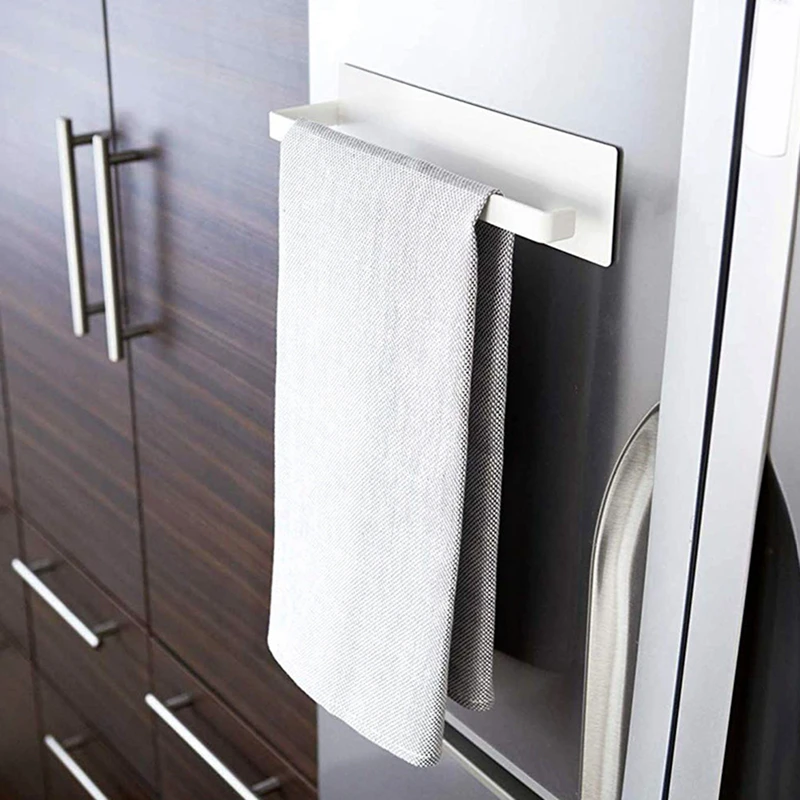 Fridge Magnet Paper Holder Towel Rack Spice Organizer Kitchen Space Saving paper towel holder towel rack kitchen storage rack paper towel rack