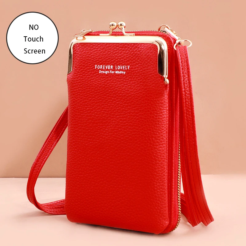 Charming Red Seahorse Women's Crossbody Bag - Zipper Pockets, Detachable Strap, 6.8" Phone Fit - View #4